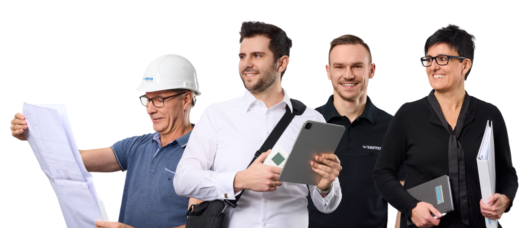 Team von Fachkräften in der Gebäudeautomation bei SAUTER